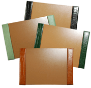 18" x 24" Croco-Grain Leather Desk Blotter Pads