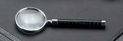 Black Leather Croco Magnifier