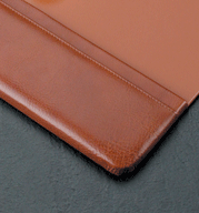 34" x 20" Tan Leather Desk Pad